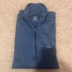 Patagonia Men's Capilene® Midweight Zip-Neck Pullover Blue -M